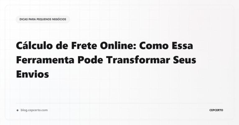 Ilustração sobre cálculo de frete online - 5 Vantagens do Cálculo de Frete Online para Pequenas Empresas