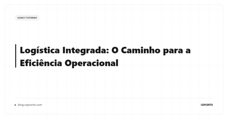 Ilustração sobre logística integrada - Logística Integrada: O Guia Completo para Simplificar Seus Envios com Tecnologia