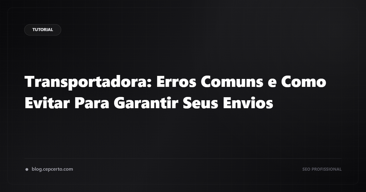 Ilustração sobre transportadora - Como escolher a transportadora Correta